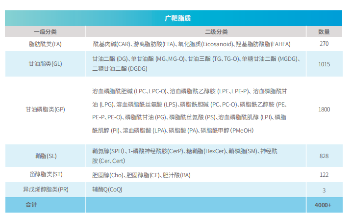 广靶脂质组学