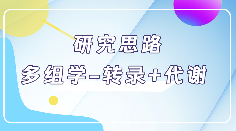 研究思路 | 多组学专题——转录组+代谢组联合分析如何发高分文章？